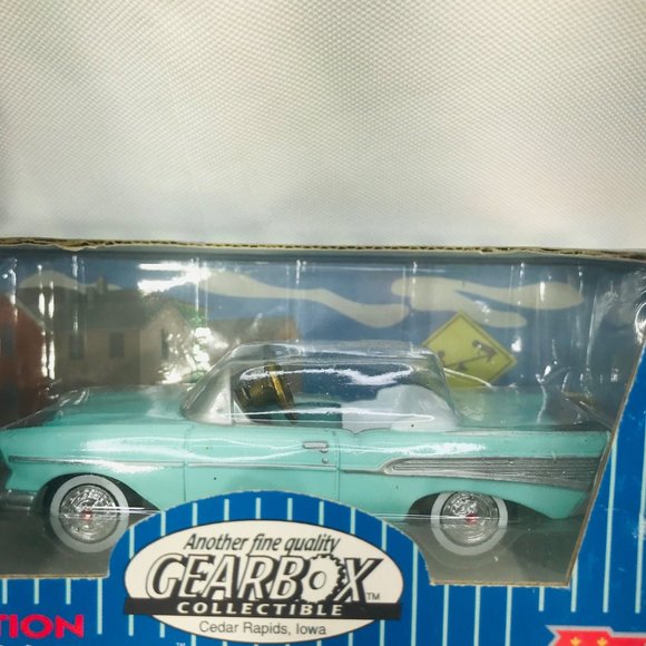 Gearbox 1997 Vintage 1957 Chevy Bel Air Convertible Serial #03684 Pedal Car New - Picture 3 of 10